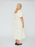 Cheri Dress - Beige/Yellow