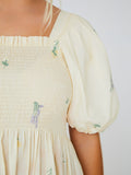 Cheri Dress - Beige/Yellow