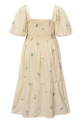 Cheri Dress - Beige/Yellow