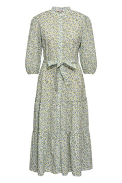 Kate Long Dress - Blue/Green