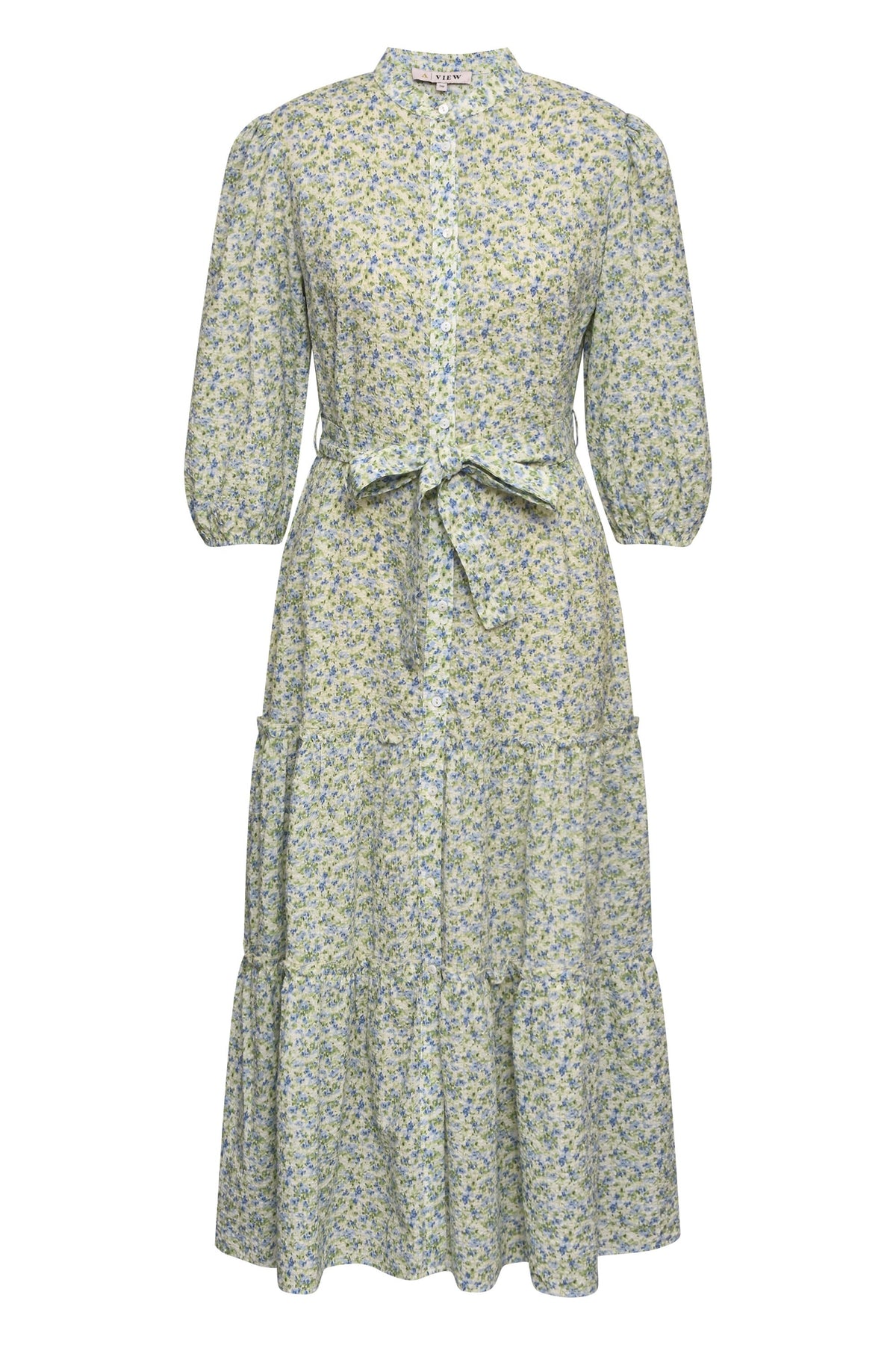 Kate Long Dress - Blue/Green