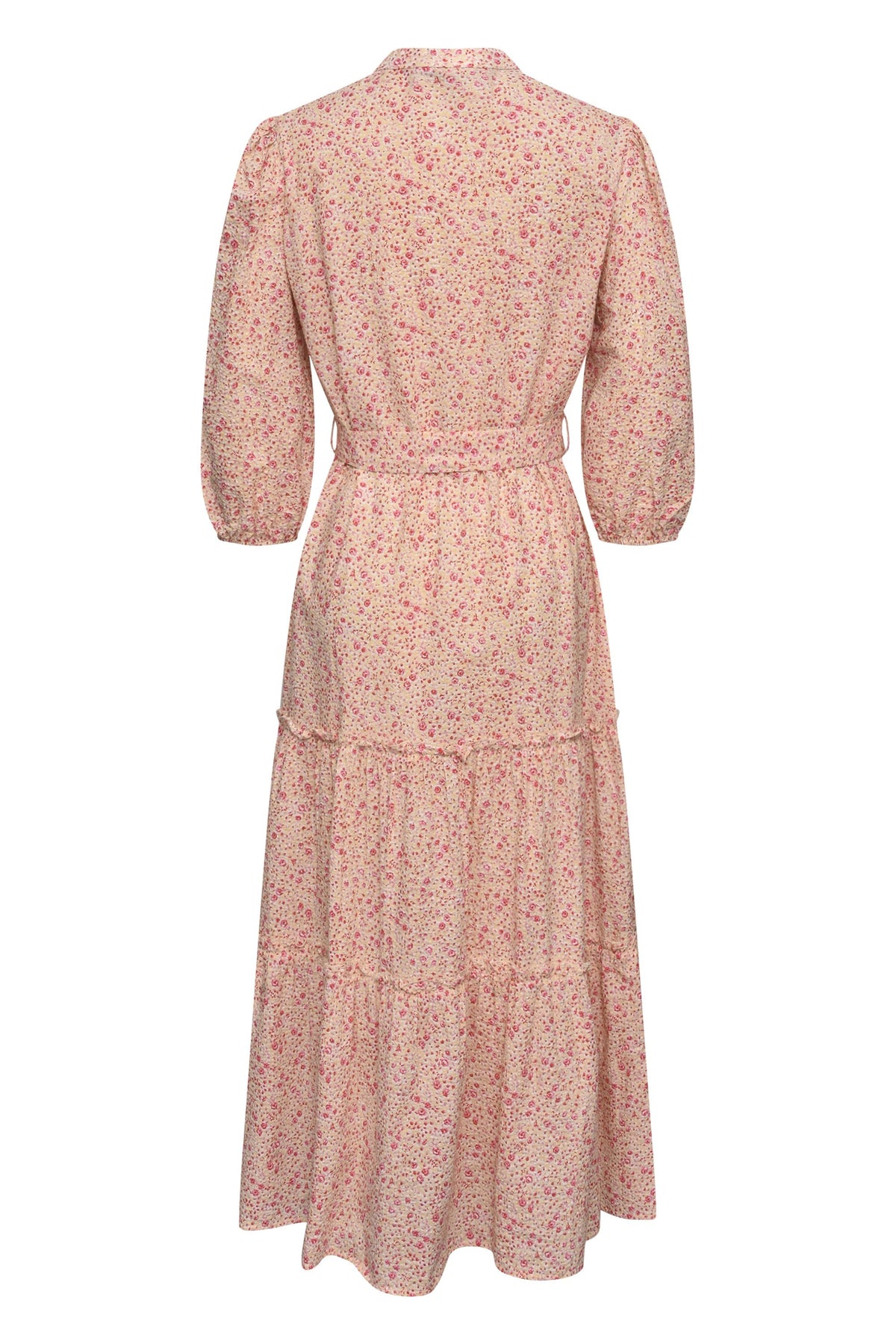 Kate Long Dress - Yellow/Rose