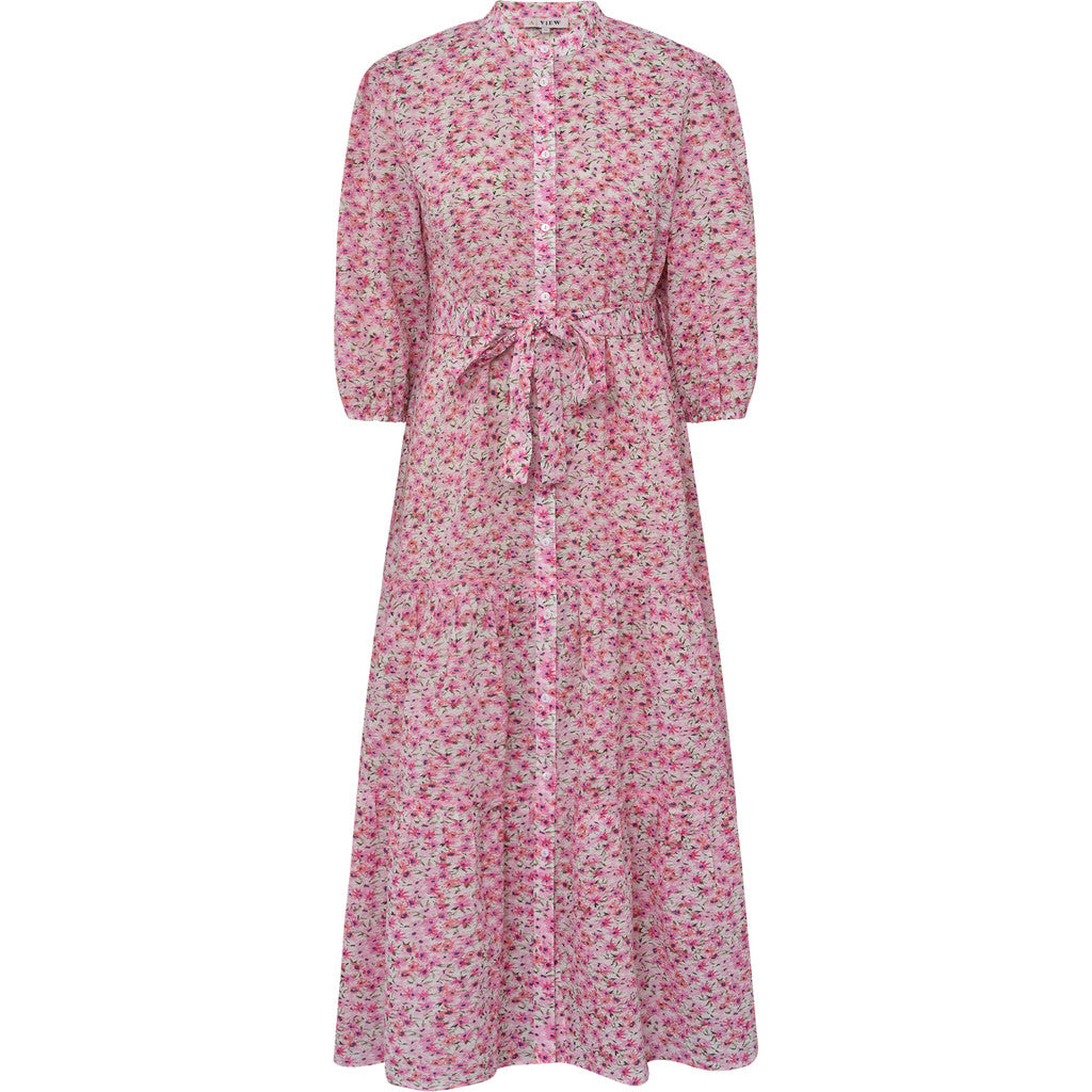 Kate Long Dress - Rosa/Blå