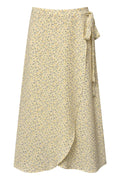 Peony Wrap Skirt - Light Yellow