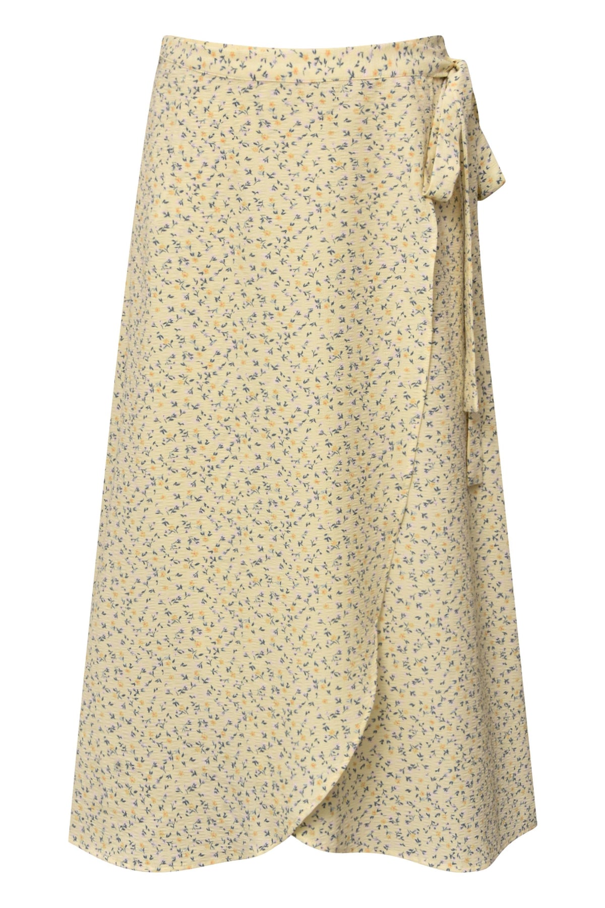 Peony Wrap Skirt - Light Yellow
