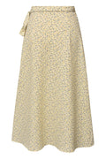 Peony Wrap Skirt - Light Yellow