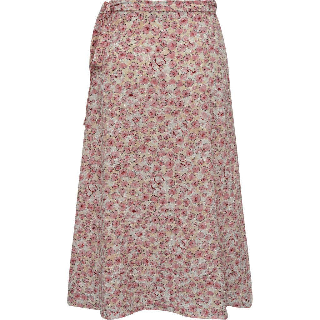 Peony Wrap Kjol - Rose/Pink