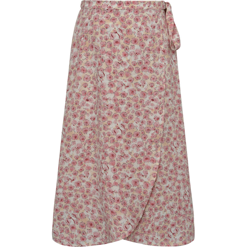 Peony Wrap Kjol - Rose/Pink