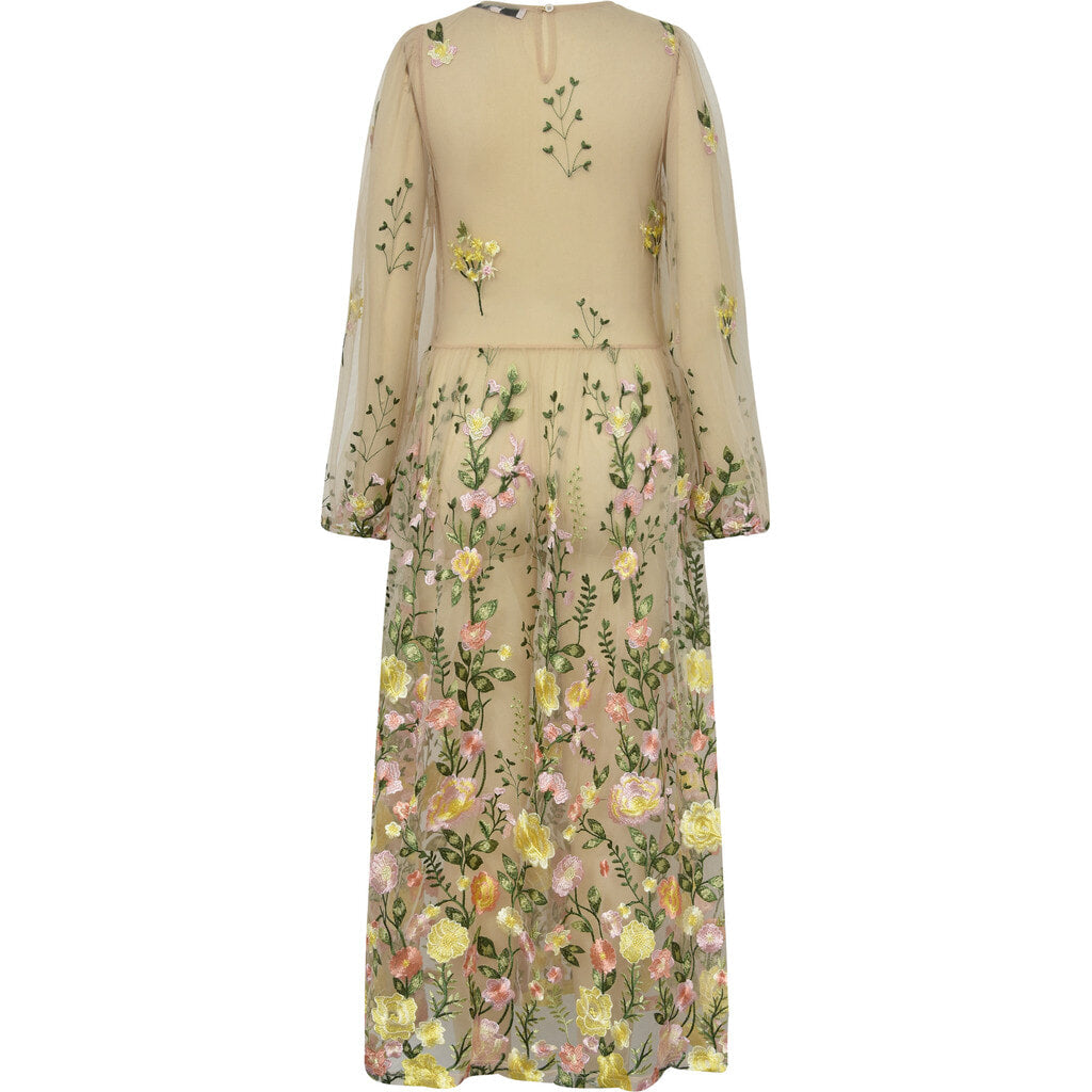 Fuschia Dress - Sand/Yellow