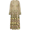 Fuschia Dress - Sand/Yellow