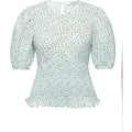 Dalena Blouse - White/Green