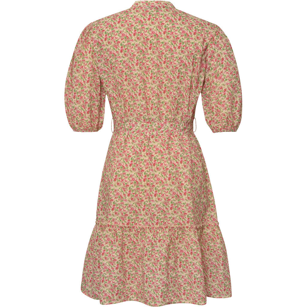 Kate Short Sleeve Dress - Rose/Red