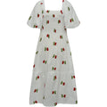 Cheri Fruit Dress - Vit/Röd