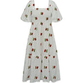 Cheri Fruit Dress - Vit/Röd