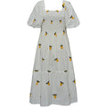 Cheri Fruit Dress - Vit/Gul