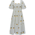 Cheri Fruit Dress - Vit/Gul
