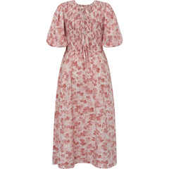 Tabita Dress - Rose/White
