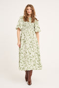 Tabita Dress - Green/White