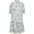 Grete S/S Dress - Vit/Blå