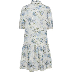 Grete S/S Dress - White/Blue
