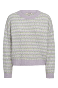 Sassi Knit Pullover - Green/Purple