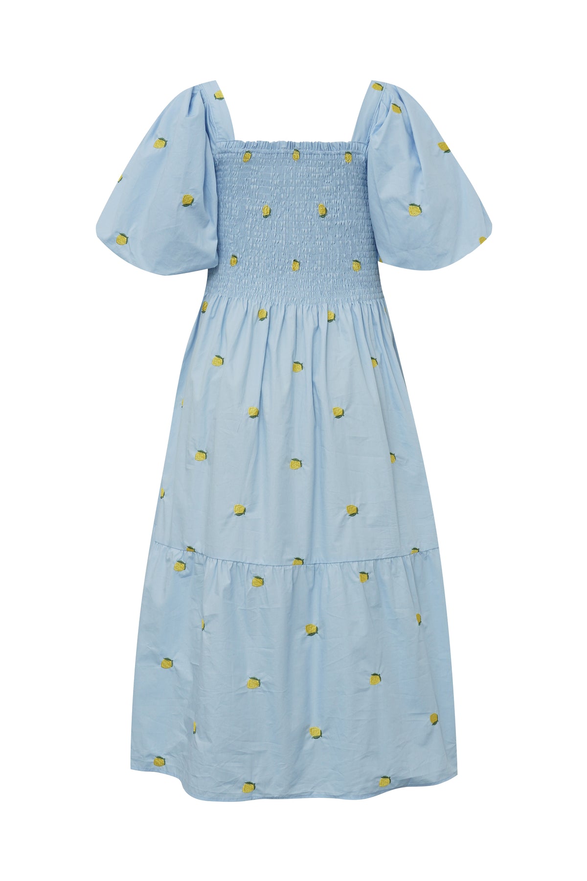 Cheri Fruit Dress - Ljusblå/Gul