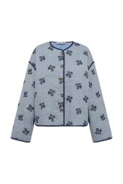 Fina Jacket - Blue/Off White