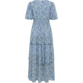 Florella Sleeve Dress - Blå/Off White