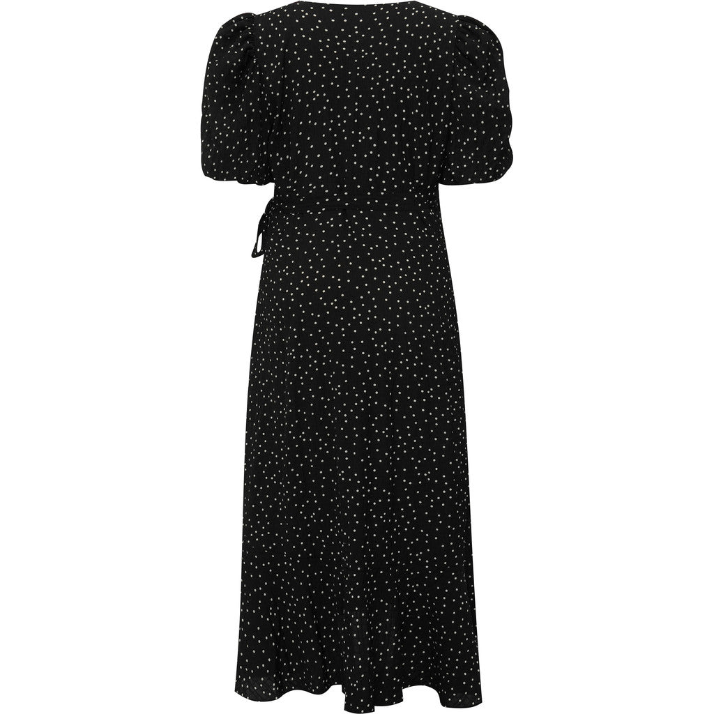 Sinda Dot Dress - Svart/Vit