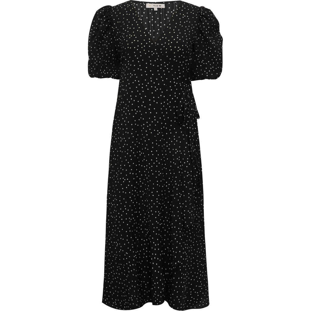 Sinda Dot Dress - Svart/Vit