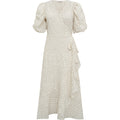 Sinda Dot Dress - Gräddvit/Brun