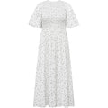 Tabita Dot Dress - White With Black Dots
