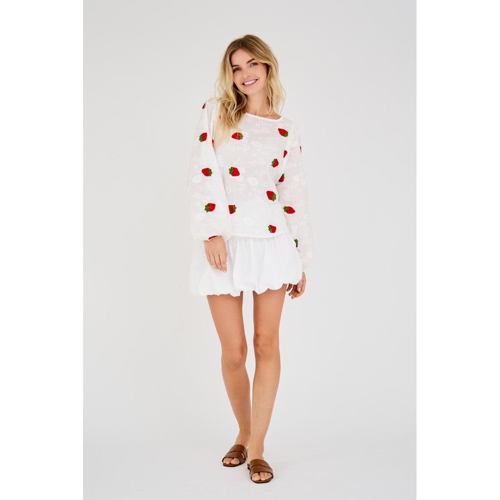 Fia Baloon Skirt - Vit