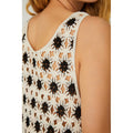 Grass Crochet Dress - Sand/Black