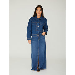 Sean Denim Long Skirt -  Denim Blue
