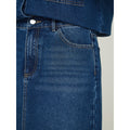 Sean Denim Long Skirt -  Denim Blue