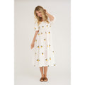 Cheri Fruit Dress - Vit/Gul