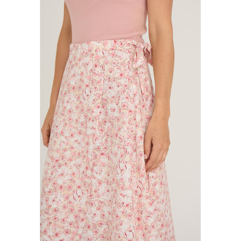 Peony Wrap Kjol - Rose/Pink