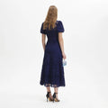 Lace Midi Dress - Navy