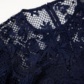 Lace Midi Dress - Navy