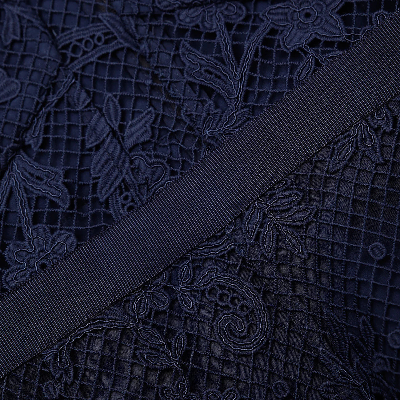 Lace Midi Dress - Navy