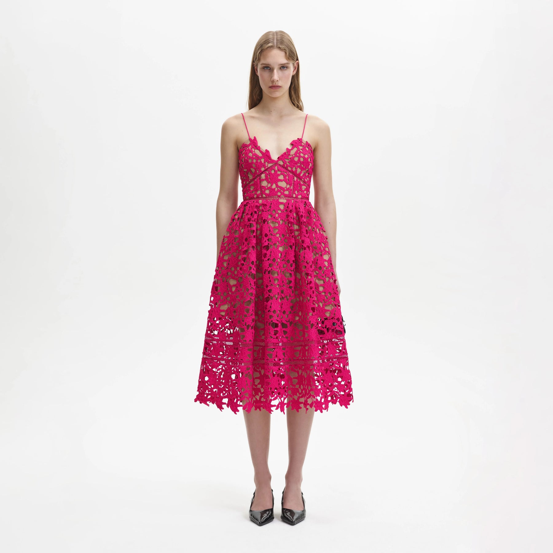 Azaelea Midi Dress - Magenta