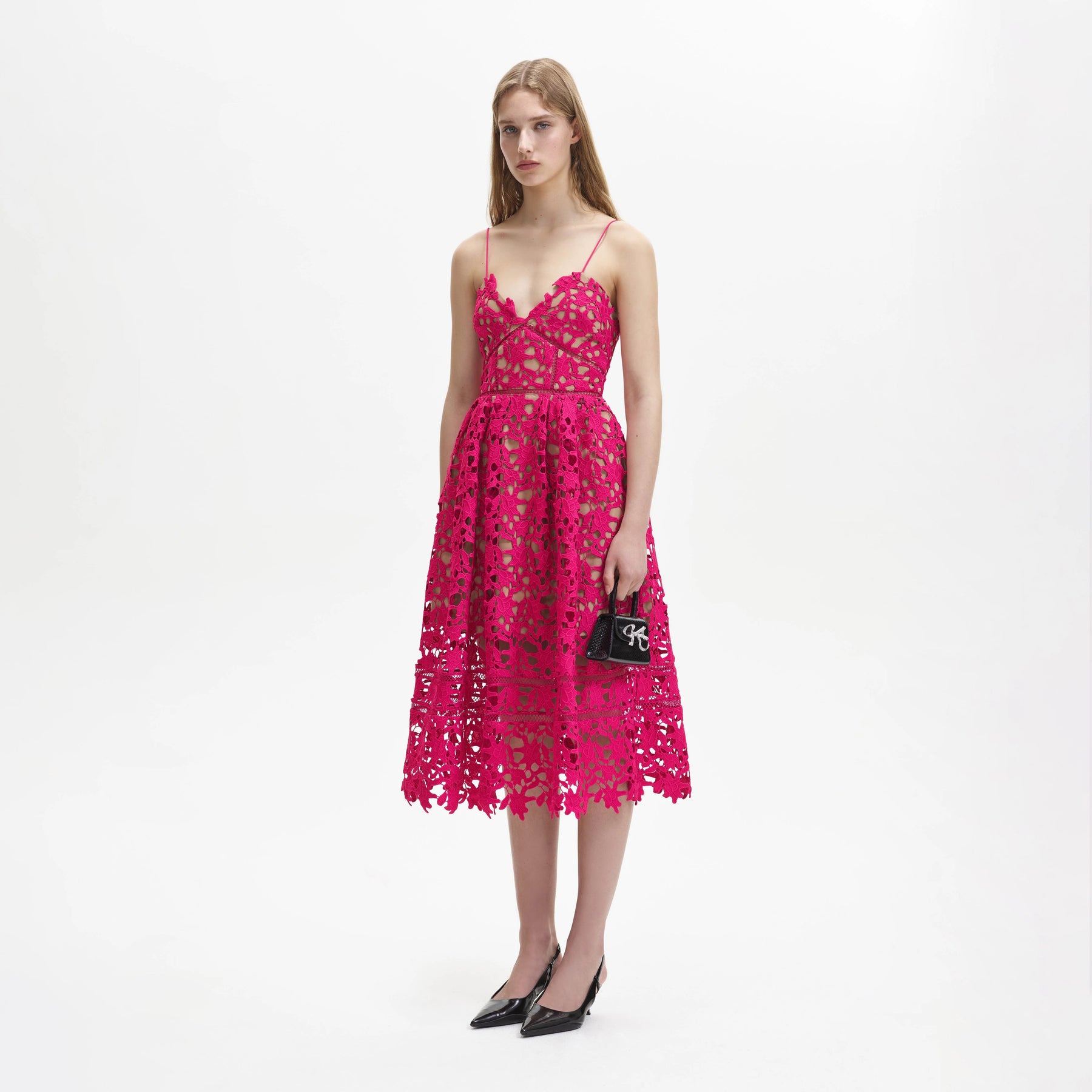 Azaelea Midi Dress - Magenta