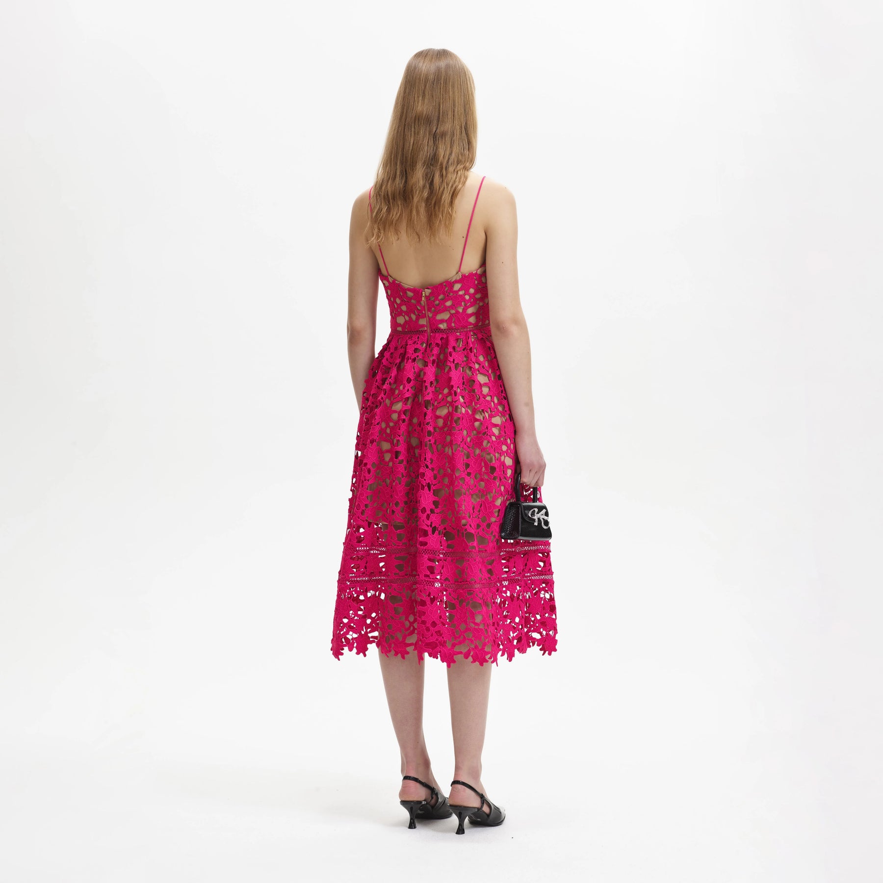 Azaelea Midi Dress - Magenta