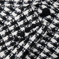 Check Boucle Tailored Mini Dress - Black