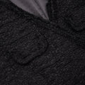 Boucle V-Neck Mini Dress - Black