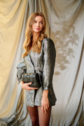 Pace Belt Dress - Silver Metal