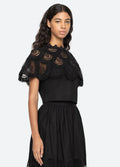 Drea Embroidery Top - Svart