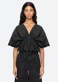 Elegi Solid S/Slv Top - Black