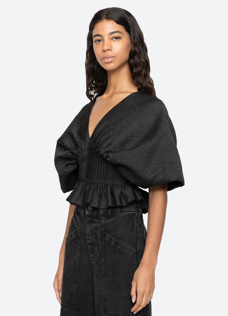 Elegi Solid S/Slv Top - Black